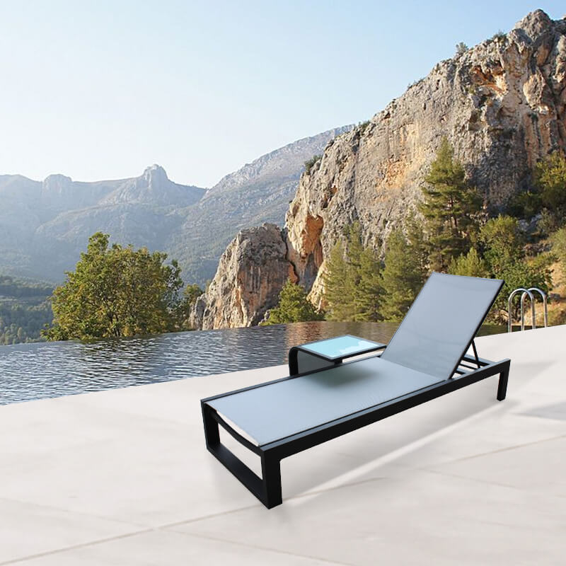 Fornitore di chaise longue per esterni in alluminio