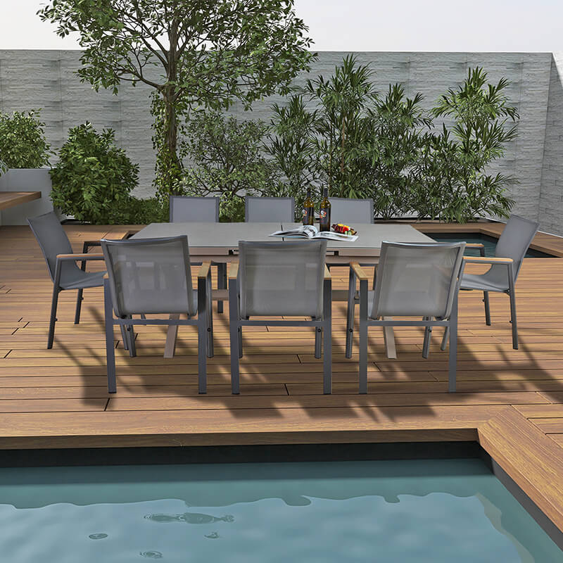 Set da pranzo da giardino estensibile